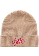 NU 20% KORTING: Zwillingsherz Beanie met Love borduursel (set)