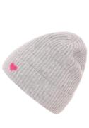 NU 20% KORTING: Zwillingsherz Beanie met hart applicatie (set)