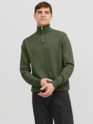 NU 20% KORTING: Jack & Jones Schipperstrui JJEEMIL KNIT HALF ZIP NOOS