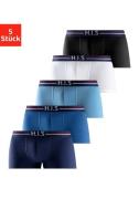 NU 20% KORTING: H.I.S Hipster Boxershorts met strepen en merkelogo in ...