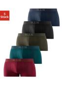 H.I.S Hipster Boxershorts met geweven tailleband met logo-opdruk met 3...