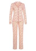 NU 20% KORTING: Lascana Pyjama met winterse print