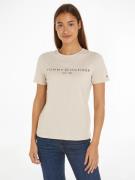 Tommy Hilfiger T-shirt REG CORP LOGO C-NK SS met een logo-opschrift