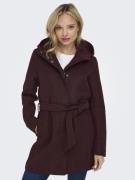 NU 20% KORTING: Only Korte jas ONLEMMA HOODED BELT COAT OTW