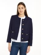 Tommy Hilfiger Korte blazer TWEED CO MIX CREW NECK JACKET