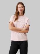 NU 20% KORTING: Calvin Klein T-shirt CHENILLE MONOLOGO REGULAR TEE