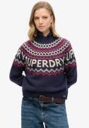 NU 20% KORTING: Superdry Gebreide trui FAIRISLE BRANDED JUMPER