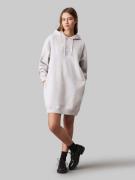 NU 20% KORTING: Calvin Klein Sweatjurk CHENILLE MONOLOGO HOODIE DRESS