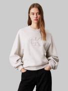 NU 20% KORTING: Calvin Klein Sweatshirt CHENILLE MONOLOGO CREWNECK