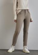 NU 20% KORTING: STREET ONE Stoffen broek Style York met ritsdetails