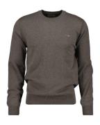 Gant Trui met ronde hals CTN/WO C-NECK met geborduurd logo