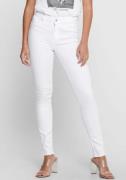 Only Ankle jeans ONLBLUSH MID SK RAW ANK met iets gerafelde voetzoom