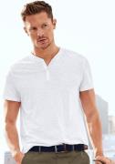 NU 20% KORTING: H.I.S Henleyshirt Korte mouwen shirt met Henley-kraag,...