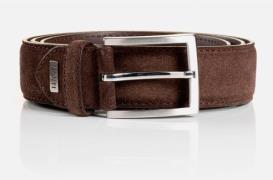 NU 20% KORTING: MONTI Leren riem 3,5 cm breed, business-casual, suede,...