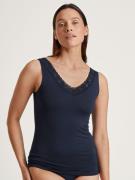 CALIDA Hemd Natural Comfort Lace Tank-top, katoen-top met mooie kant