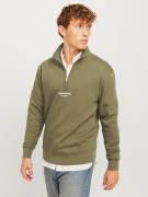 NU 20% KORTING: Jack & Jones Sweatshirt JORVESTERBRO SWEAT QUARTER ZIP...