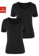 NU 20% KORTING: Vivance T-shirt Elastische katoenkwaliteit (Set van 2)