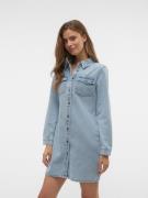 NU 20% KORTING: Vero Moda Jeans jurk VMJENNIE LS SHORT DENIM DRESS GA ...