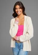 NU 20% KORTING: Laura Scott Cardigan met gestreepte boorden