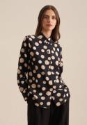 NU 20% KORTING: seidensticker Overhemdblouse Zwarte roos Lange mouwen ...