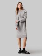 NU 20% KORTING: Calvin Klein Sweatjurk CK INTARSIA LOOSE SWEATER DRESS