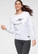 KangaROOS Sweatshirt Lange mouwen, figuurvolgende snit, met print, ron...