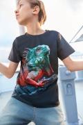 NU 20% KORTING: KIDSWORLD T-shirt LITTLE LIZARD Korte mouwen, basic pa...