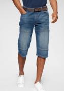 NU 20% KORTING: H.I.S Jeansbermuda HANTZ rechte broeksnit, used-look m...