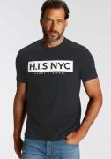 NU 20% KORTING: H.I.S Shirt met ronde hals smalle pasvorm, bedrukt ont...