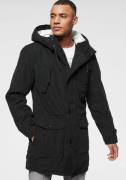 Bruno Banani Parka voor de winter, getailleerde snit, met aanpasbare c...