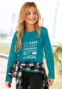 NU 20% KORTING: KIDSWORLD Shirt met lange mouwen Ich hab das schon ver...