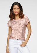 NU 20% KORTING: Laura Scott Shirt met ronde hals Korte mouwen, figuurv...