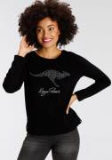 NU 20% KORTING: KangaROOS Sweatshirt Lange mouwen, figuurvolgend, effe...