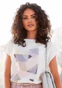 NU 20% KORTING: Lascana Shirt met korte mouwen met frontprint, losse t...