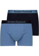 Bruno Banani Boxershort met contrasterend logo-tailleband (2 stuks, Se...