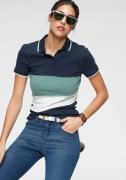 KangaROOS Poloshirt Korte mouwen, figuurvolgende snit, colourblocking-...