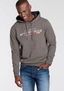 DELMAO Hoodie Lange mouwen, losse pasvorm, met print, met capuchon