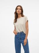 NU 20% KORTING: Vero Moda Shirt met ronde hals VMLAVA PLAIN SS TOP LUR...