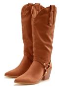 NU 20% KORTING: Lascana Laarsjes Cowboylaarzen, Slouchy boots met afne...