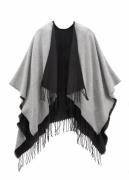 NU 20% KORTING: Lascana Gebreide poncho Poncho om te keren, cape, fran...