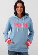 NU 20% KORTING: Zwillingsherz Hoodie Rahel met "moin"-borduursel en ne...