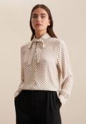 NU 20% KORTING: seidensticker Blouse met kraagstrik Zwarte roos Lange ...