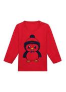 Trigema Sweatshirt TRIGEMA Langarmshirt met schattige pinguïn-print