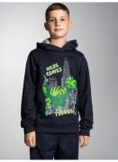 NU 20% KORTING: Trigema Sweatshirt TRIGEMA Hoodie met grote dino-print