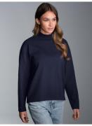 NU 20% KORTING: Trigema Sweatshirt TRIGEMA Sweatshirt met opstaande kr...