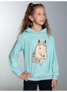 Trigema Hoodie TRIGEMA Hoodie met grote paarden-print