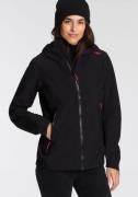 NU 20% KORTING: CMP Softshell-jack WOMAN JACKET FIX HOOD