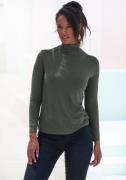 NU 20% KORTING: Lascana Shirt met staande kraag Van zachte viscose-str...