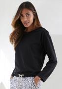 Lascana Sweatshirt / Shirt met lange mouwen in losse snit, loungeanzug