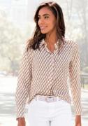 NU 20% KORTING: Lascana Satijnen blouse met gouden knopen, damesblouse...